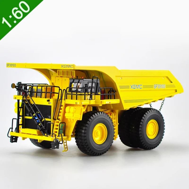 Diecast 1:60 Scale SF35100 Transporter Dump Truck Alloy Vehicle Model Finished Simulation Collection Decoration Gift Toy Display