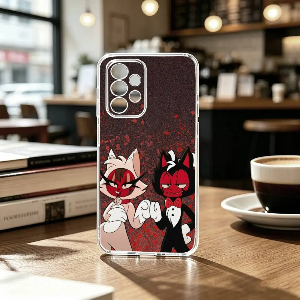 H-Helluva Boss-S Phone Case Transparent Silicone Soft For Samsung S25,S24,S21,S22,S23,S30,Ultra,S20,Plus,Fe