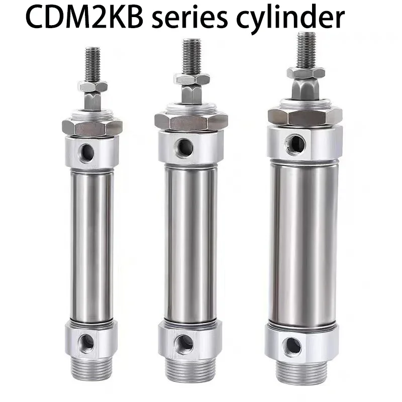 HLH Single Rod Double Acting Pneumatic CylinderCDM2KB20/25/32/40-200/250/300Stainless Steel Piston Rod Does Not Rotate Mini Cyli