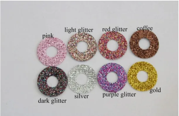 40 buah/lot 8mm 10 12 13 16 18 20 24 30 40 50mm 60mm kain glitter bulat untuk mata mainan bahan -- pilihan warna (tanpa mata)