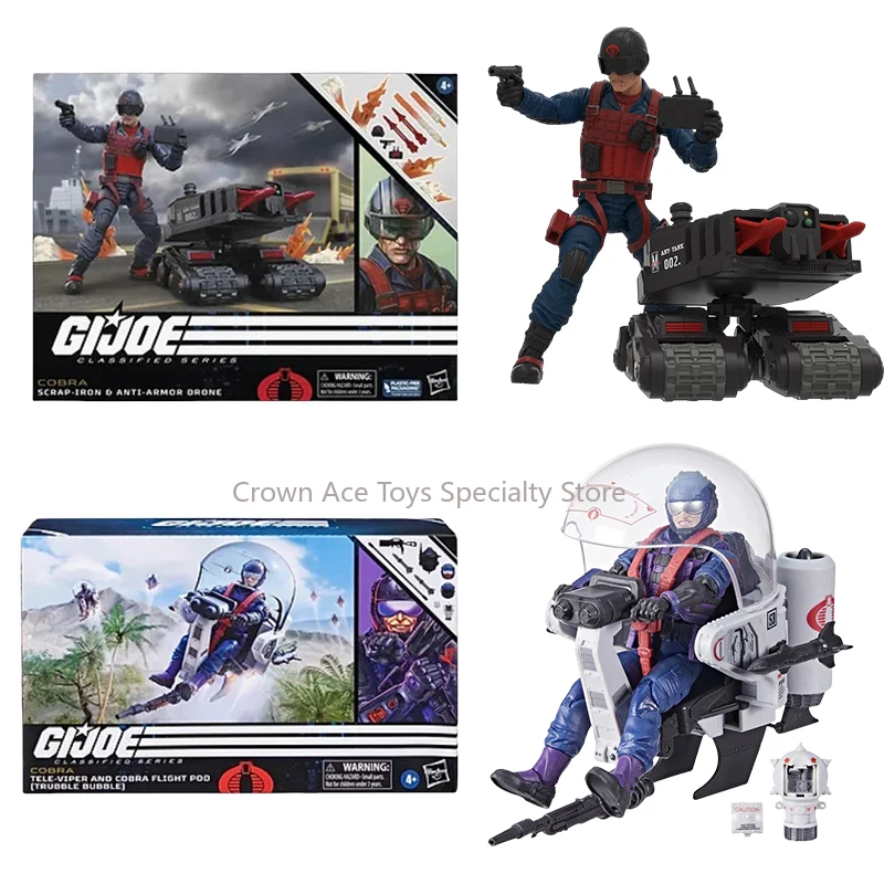 

Hasbro G.I. Joe Classified Series General Boxed Deluxe Tele-Viper & 'Trubble Bubble' Scrap Iron & Anti-Armor Drone Trendy Toys