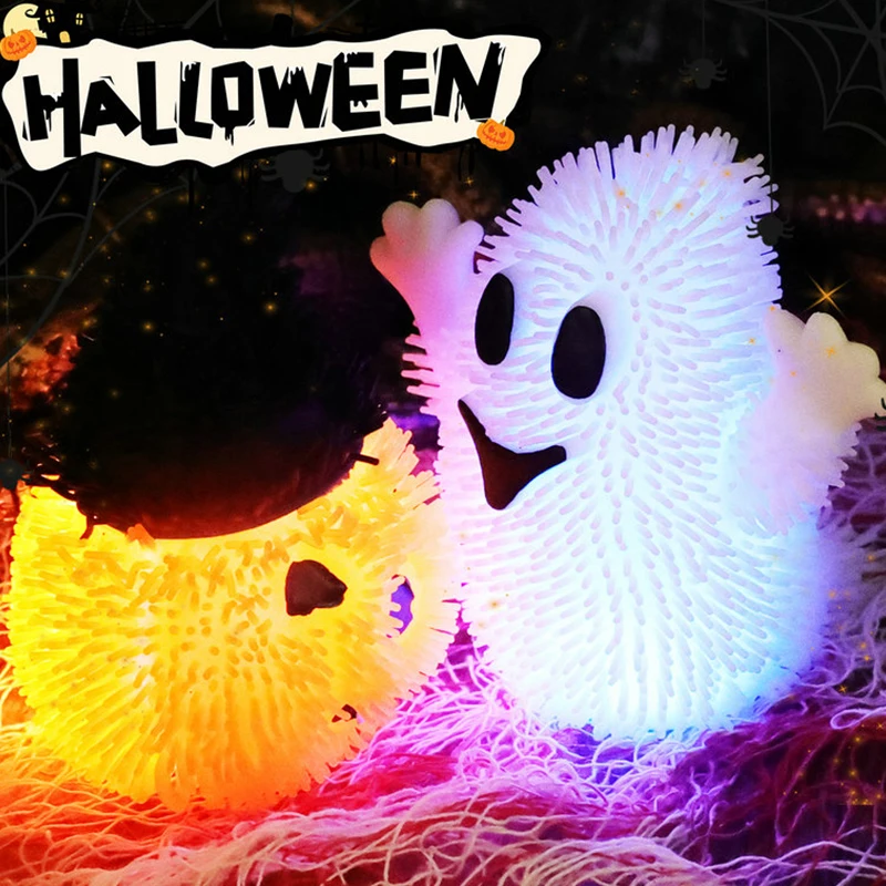 Jouets extensibles citrouille fantôme d'halloween pour enfants, jouets polyvalents anti-Stress à presser, jeu créatif à presser
