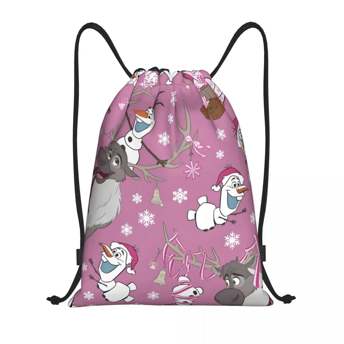 

Custom Frozen Drawstring Backpack Bags Women Men Lightweight Animated Musical Fantasy Film Gym Sports Sackpack Sacks Training