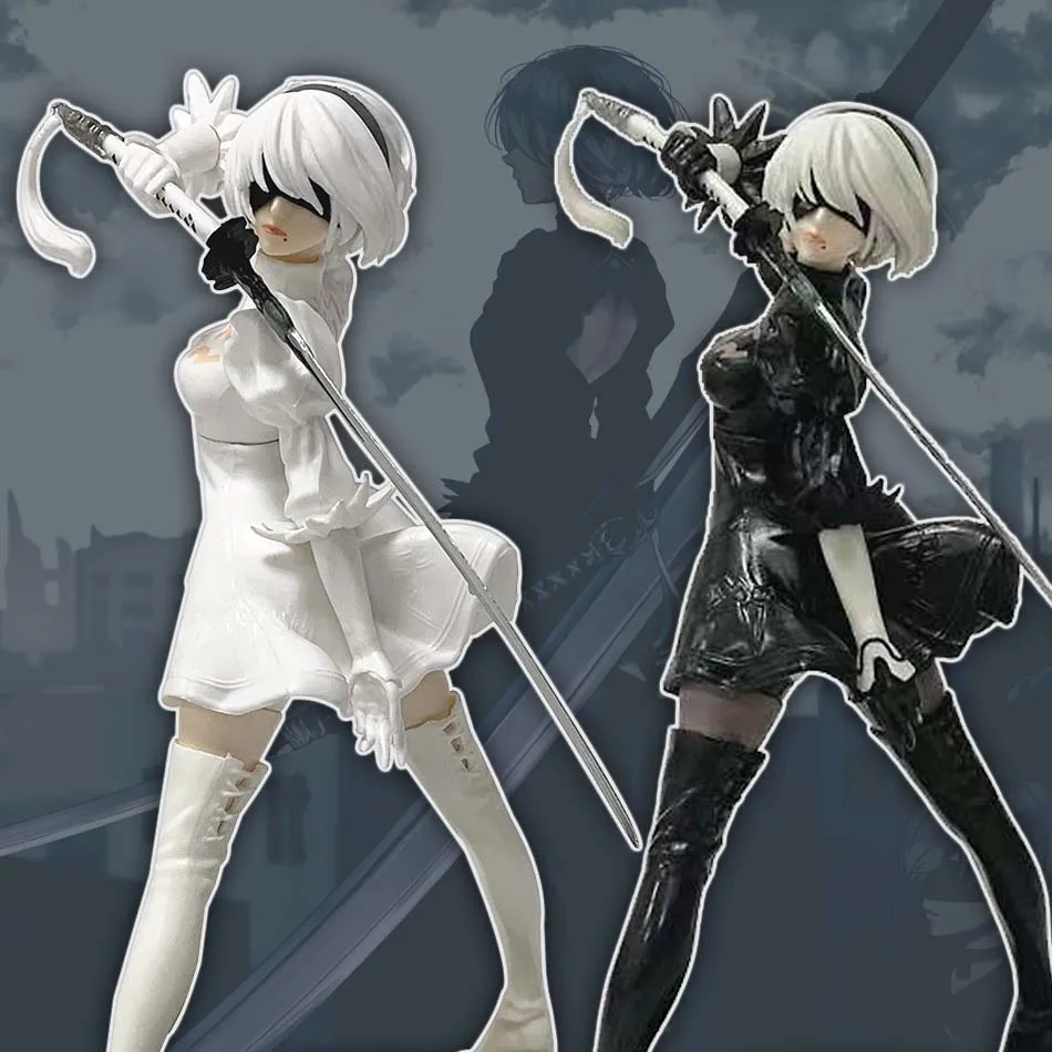 

Yorha Figure NieR Automata 2B No.2 Tpye B Anime Figures Deluxe 18cm Pvc Model Action Figurine Collection Decoration Toys Gifts