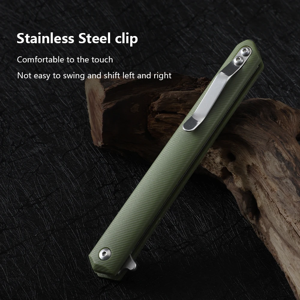 سكين ناين ثورن صغير قابل للطي، سكين نحت، سكين EDC، مقبض ألياف النايلون، سكين القطع #6