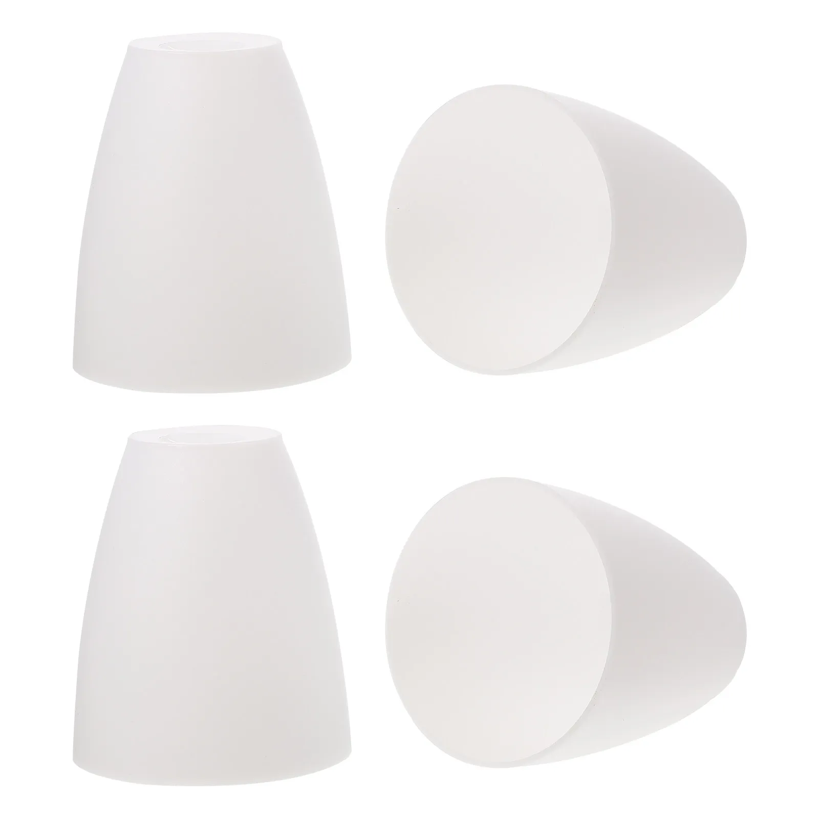 

4Pcs Plastic Lampshade Softening Light Cover Plastic Lamp Shade for Ceiling Table Chandelier Home Lighting Decorative Lamp