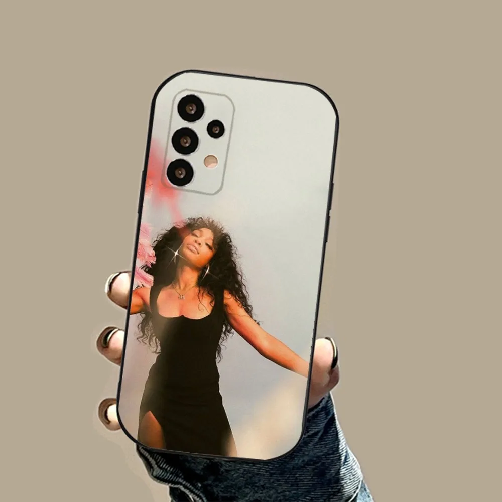 Hot Singer S-sZA L-lana Phone Case For Samsung S24,23,23,22,30,21,10,9,Note20 Ultra,Lite,Ultra,5G,Plus,FE,Black Soft Case