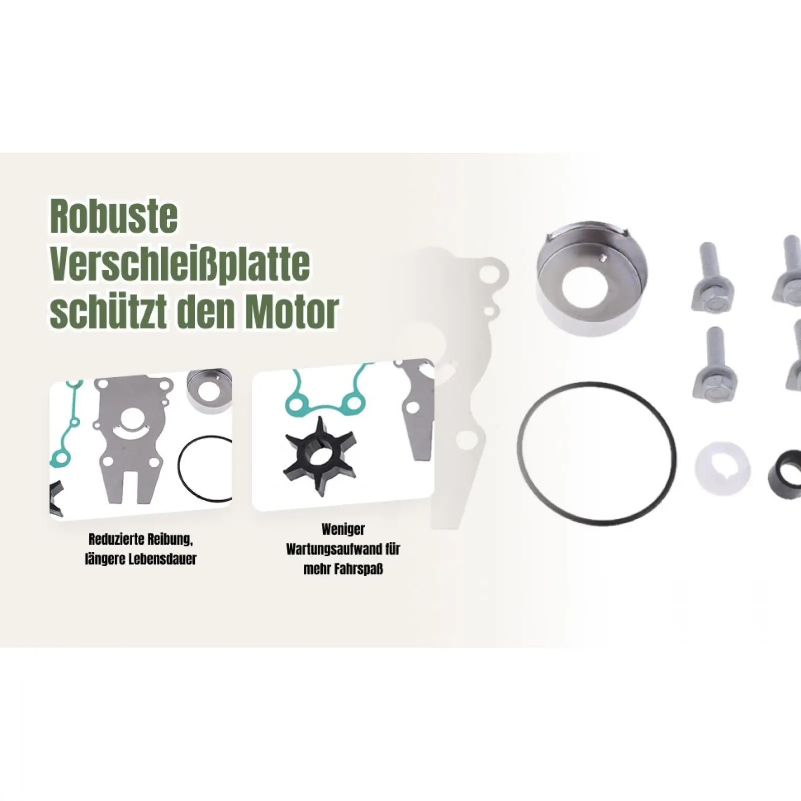 طقم تصليح مضخة المياه المكره استبدال 63D W0078 01 18 3434 ل #3