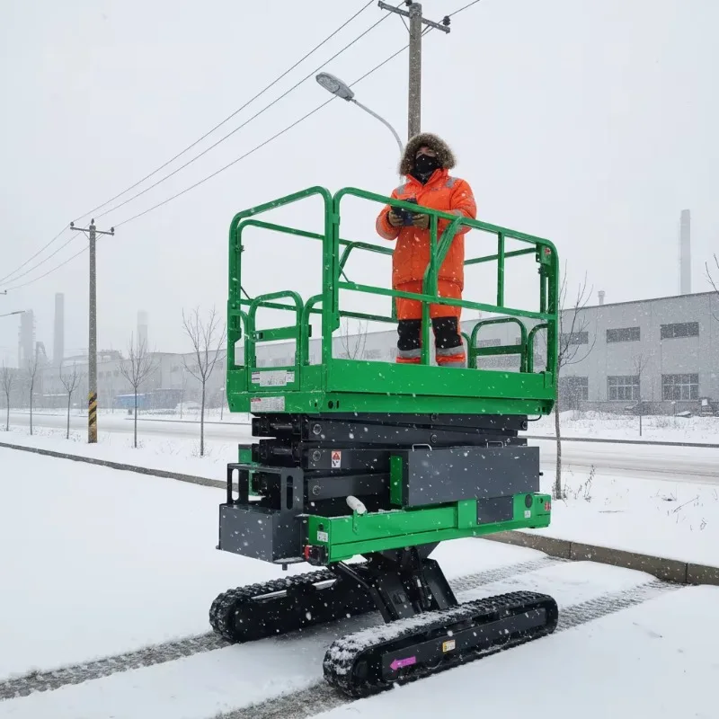 Customized Scissor Lift Manufacturer 4-16M 300kg Electric Self-Propelled Tracked Self-Leveling Scissor Lift Platform for Sale
