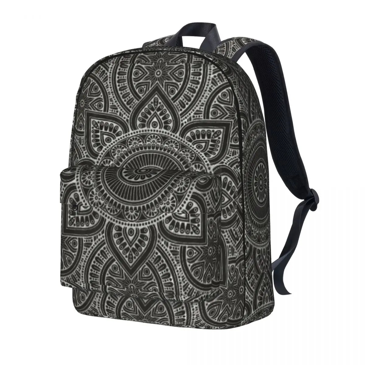 

Flower Mandala Pattern Backpack Retro Flower Bohemia Outdoor Style Backpacks Boy Aesthetic School Bags Designer Soft Rucksack