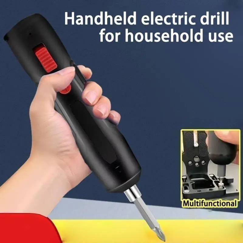 Cordless Electric Screwdriver Set Extension Rod Rechargeable Battery