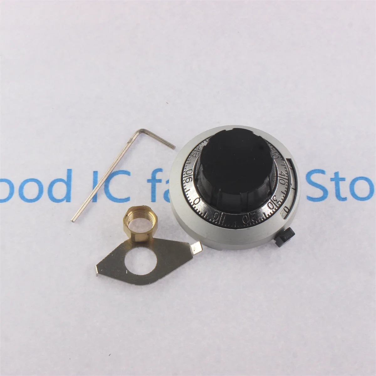 Precision digital scale knob cap with lock 6.35mm aperture multi turn potentiometer cap B2