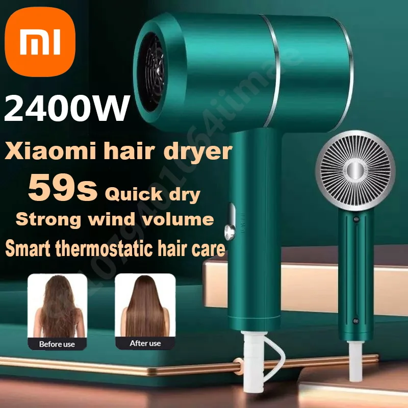 Xiaomi Hair Dryer 2400W Negative Lonic Blow No Harm To Hair High-speed Electric Turbine Airflow Constant Temperature Hair Care