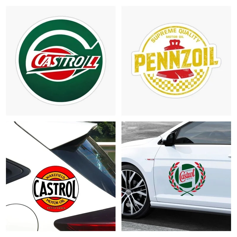 

Car Stickers Castrol Creative Badge Stickers Truck Car Bumper Laptop Motorcycle Vinyl Decal Car Sticker
