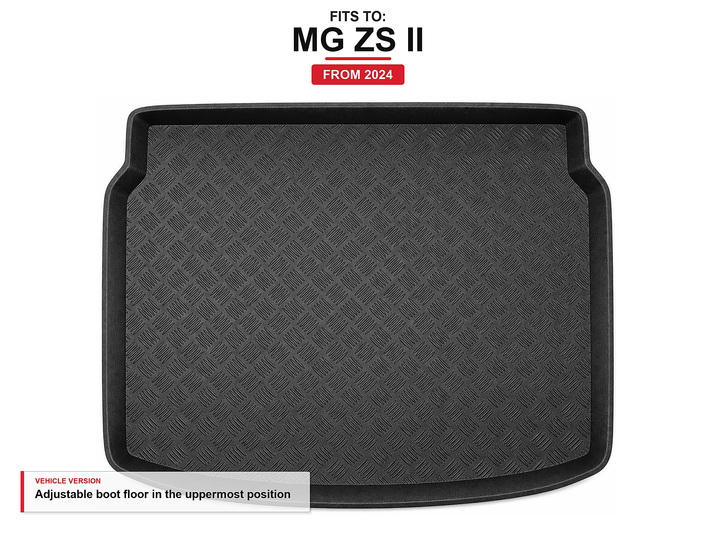 Kofferbakmat met rand voor: Mg Zs Ii 2024-