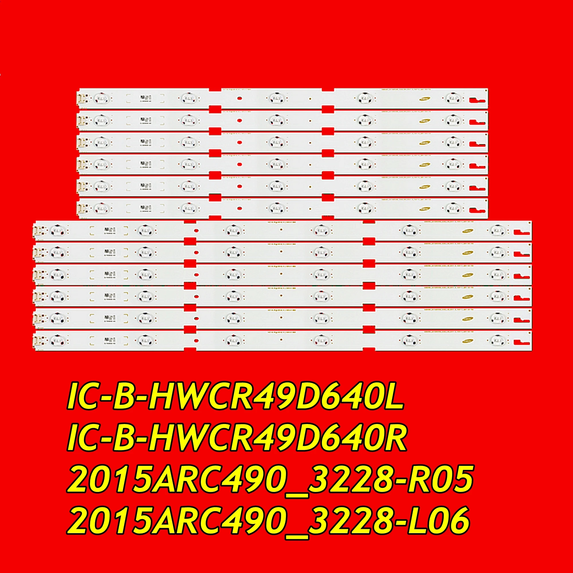 LED Backlight For 49VLE6621 49VLE6623 49VLE6624 49VLE6625 49VLE6629 49GFB6621 49GFW6628 LC490DUY SH A1 2015ARC490_3228_L06 R05