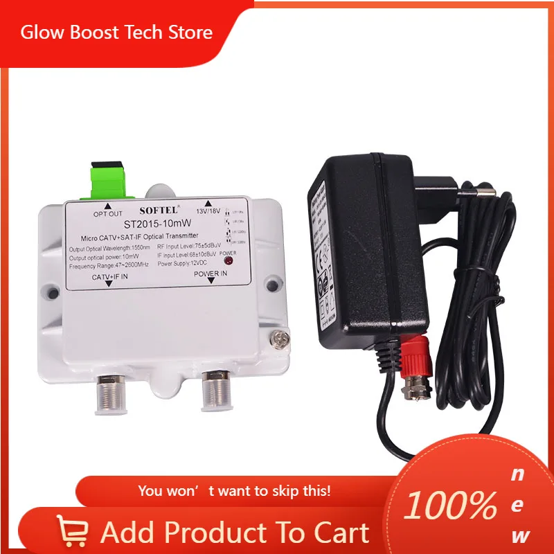 

GB47-2150 MHz Mini Optical Transmitter catv 10mw output 1550 nm Mini optical transmitter