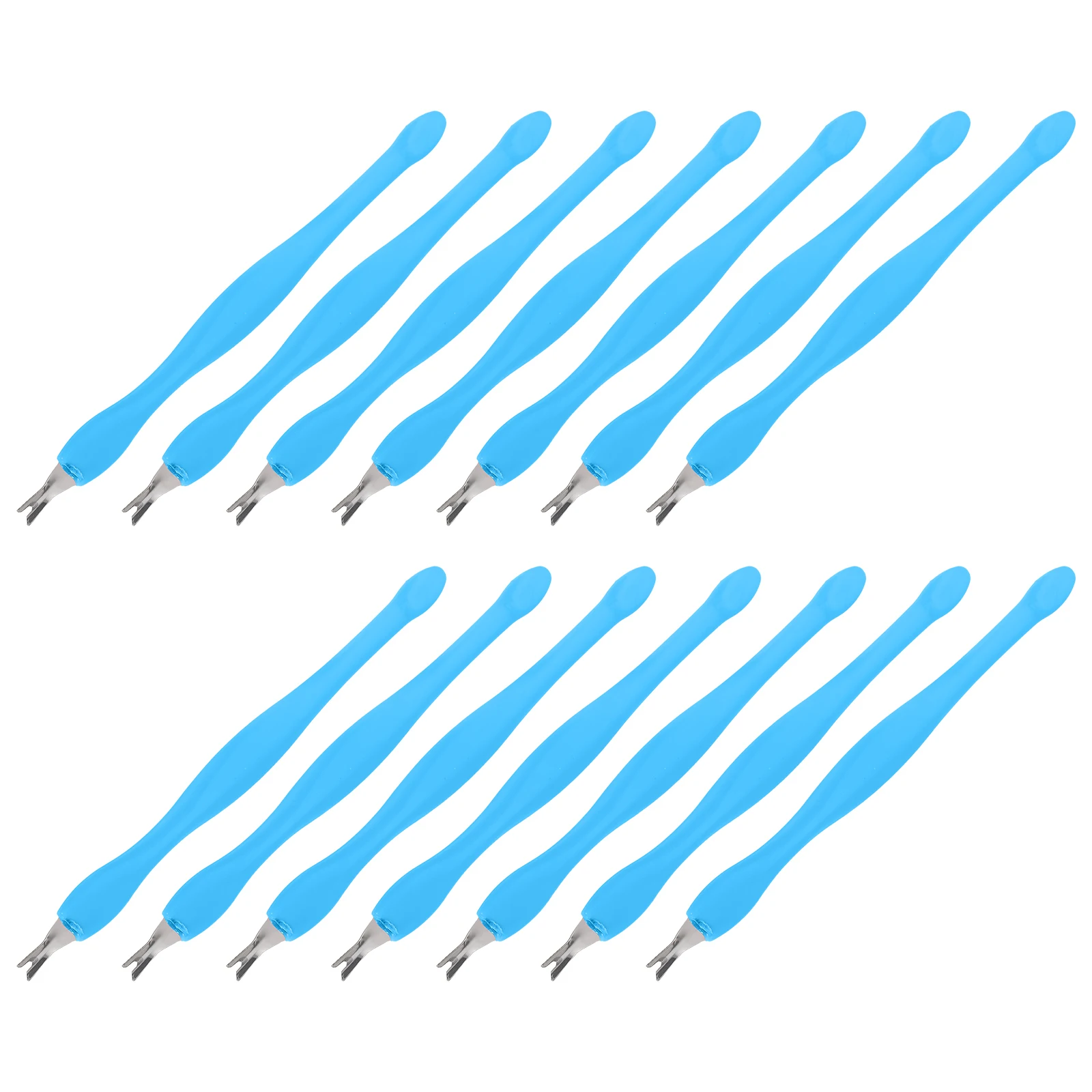 24 pièces outils de pelle pour Nail Art mort tondeuse Kit de soins pour cuticules fourchette poussoir dissolvant d'ongles