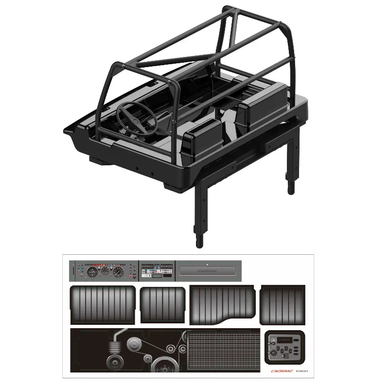 

For CROSSRC EMO X6 XL3 1/8 Scale Model RC Rock Crawler Complete Interior Trim Set and Upgrade Parts for a Seamless Installation