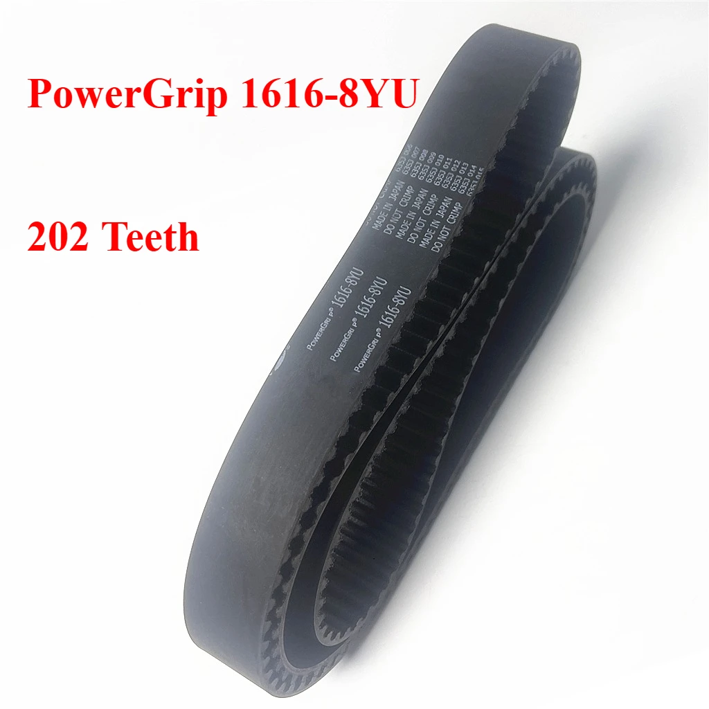 PowerGrip 1616-8YU 202 Teeth Arc Tooth Timing Belt 3D Printer Engraving Machine CNC Lathe Robot Spindle Generator Drive Belt