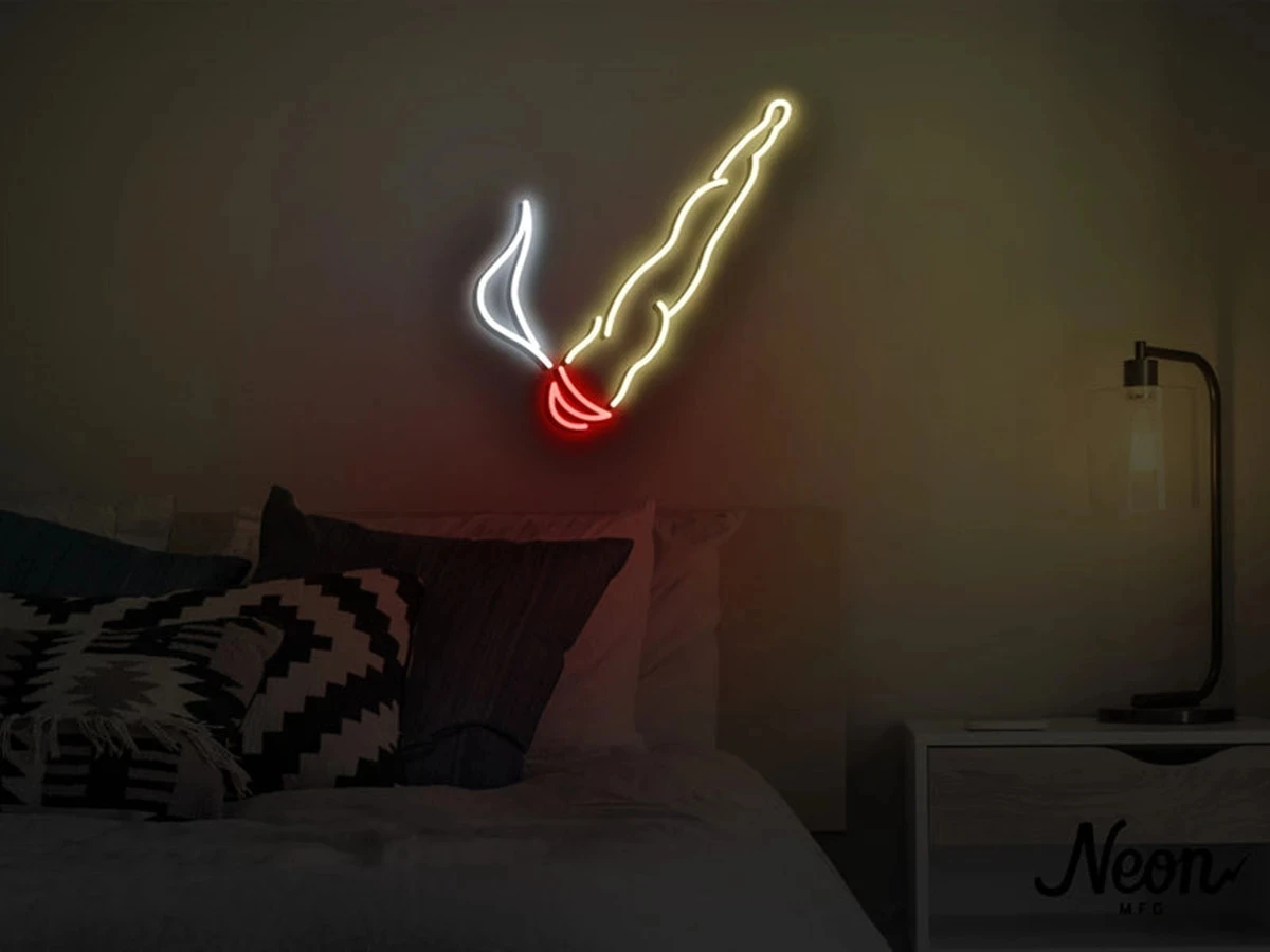 Smoking Cool Neon LEDpersonal gift Indoor Art Hanging Decorations For Festive Party Room Bar Restaurant Custom Made Decoration