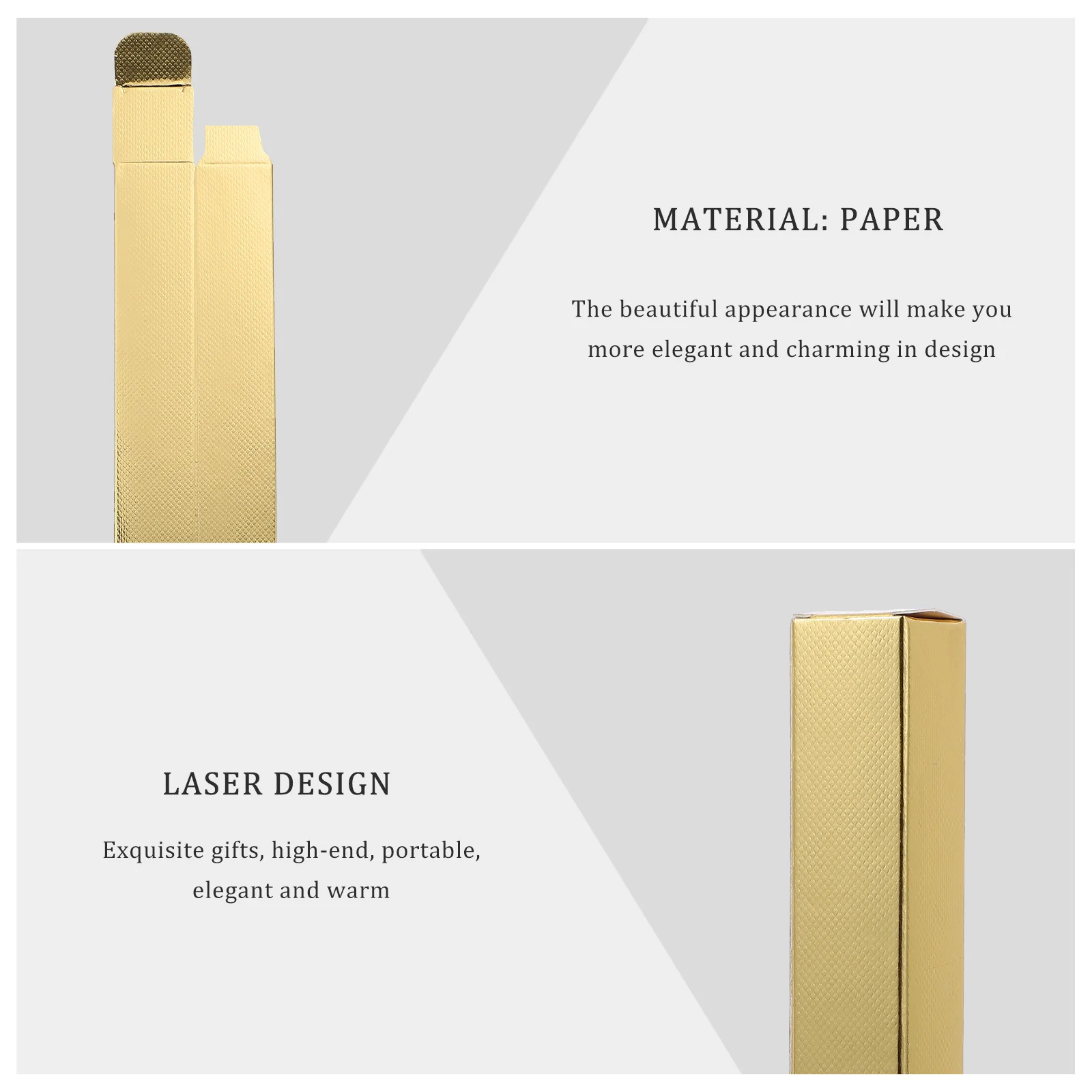 

100Pcs Lipstick Packaging Boxes Premium Paper Wrapping Cases Lip Gloss Lip Balm Eyeliner Storage Gift Boxes for Shop