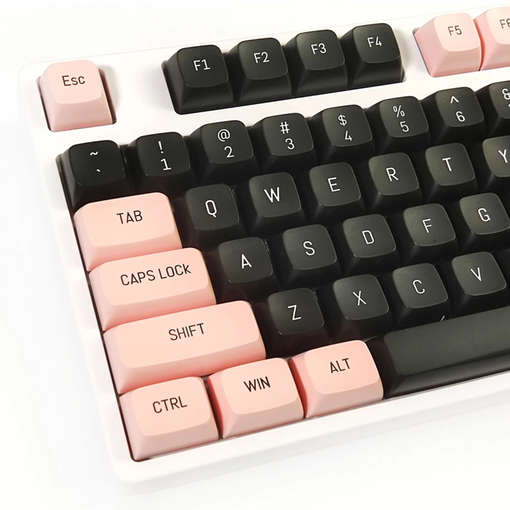 149 tasti PBT Double Shot Keycaps 6.25U CSA English per Mx Switch tastiera meccanica Dual Color Injection Black Red Keycap