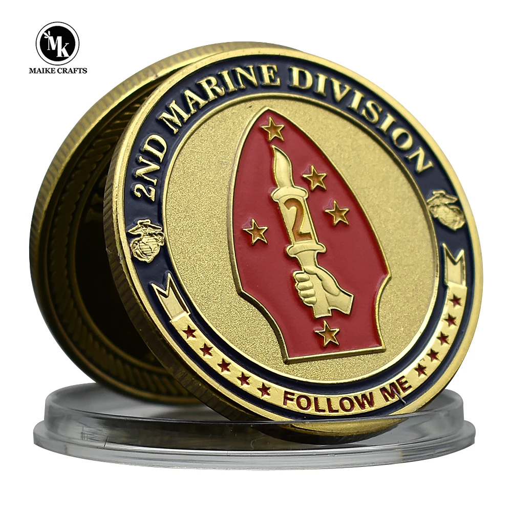 

United States Marine Corps Coin 2ND Marine Division Challenge Coin Commemorative Gifts