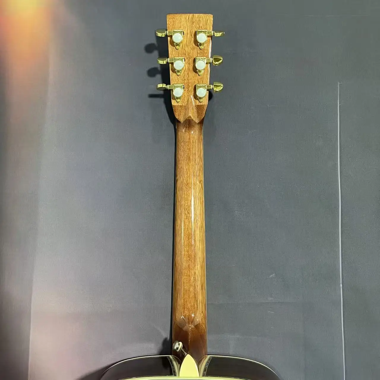 جيتار صوتي من الخشب الصلب مقاس 41 بوصة من سلسلة D45 بلون خشبي طبيعي #6