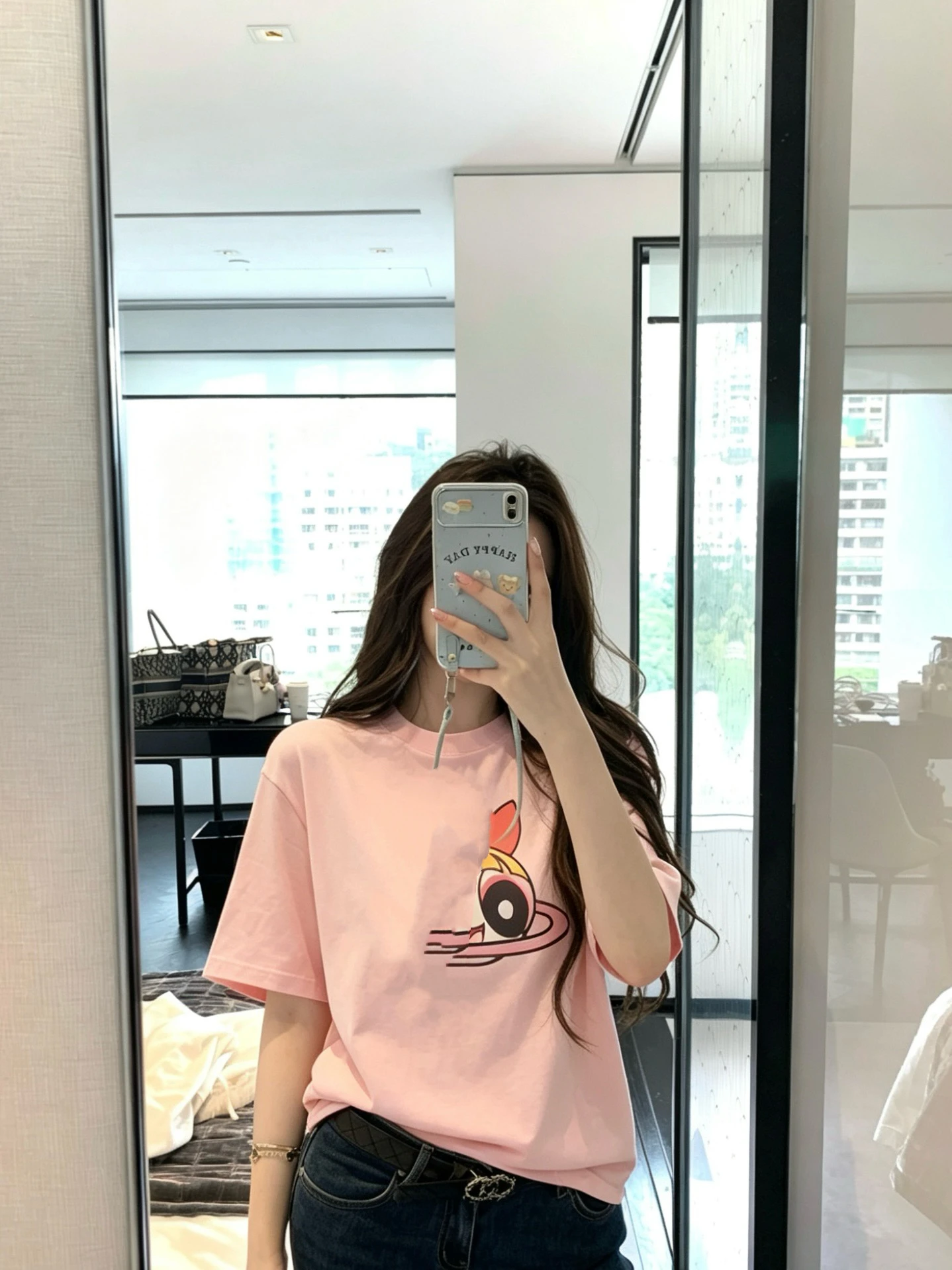 

MOSA Little Korean Cartoon Female Police Uniform Print Pure Cotton Casual Short Sleeve T-Shirt Women Dongdaemun Summer...