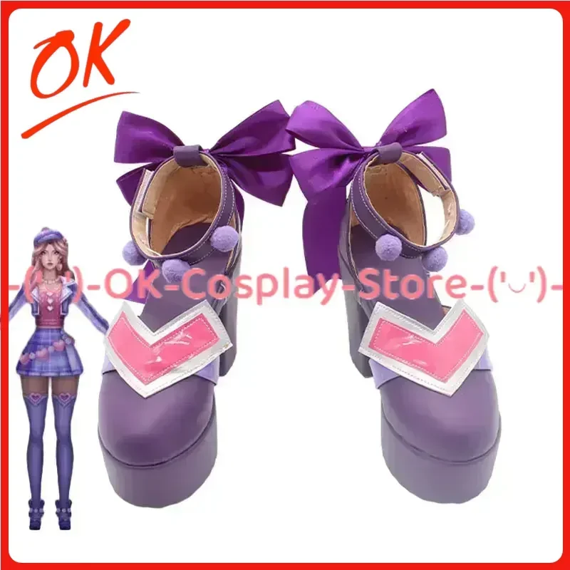 

[На заказ] LOL Heartache & Heartthrob Caitlyn обувь для косплея LOL День святого Валентина аниме реквизит для ролевых игр вечерние ботинки из искусственной кожи