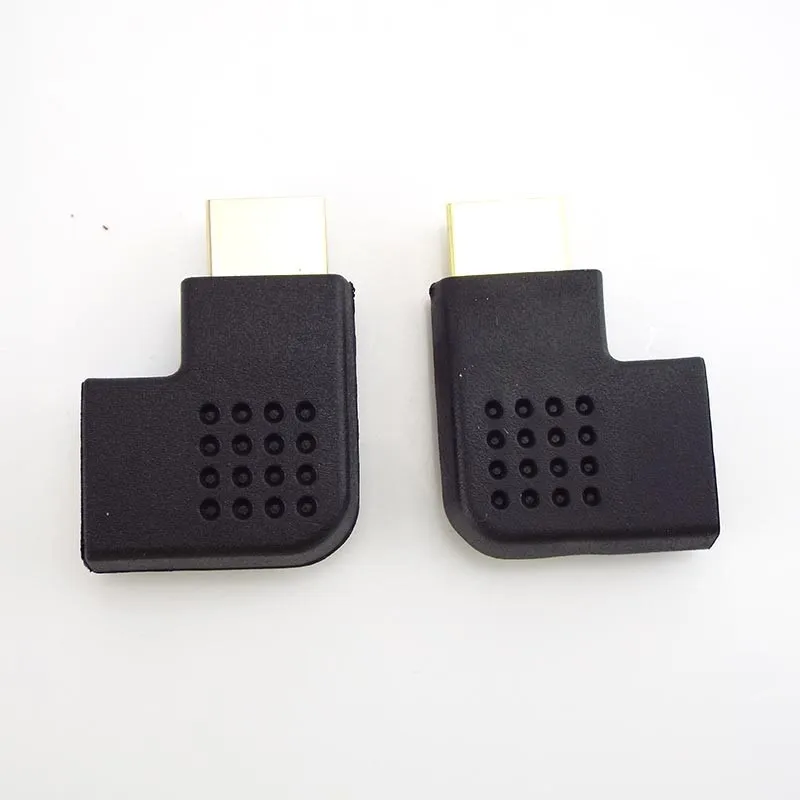 Male to Female HDMI-compatible Adapter Converter 90 Degrees Angle Turn Right Left Extension Cable Connector HD 1080P L19