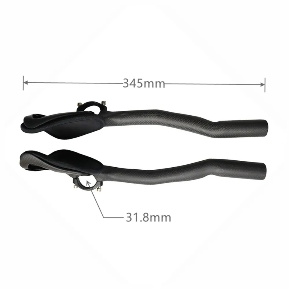 مقود TT للطرق والدراجات الجبلية من ألياف الكربون بالكامل، مقود تروس ثابت، مقود مساعد منفصل، مقود مسند #2