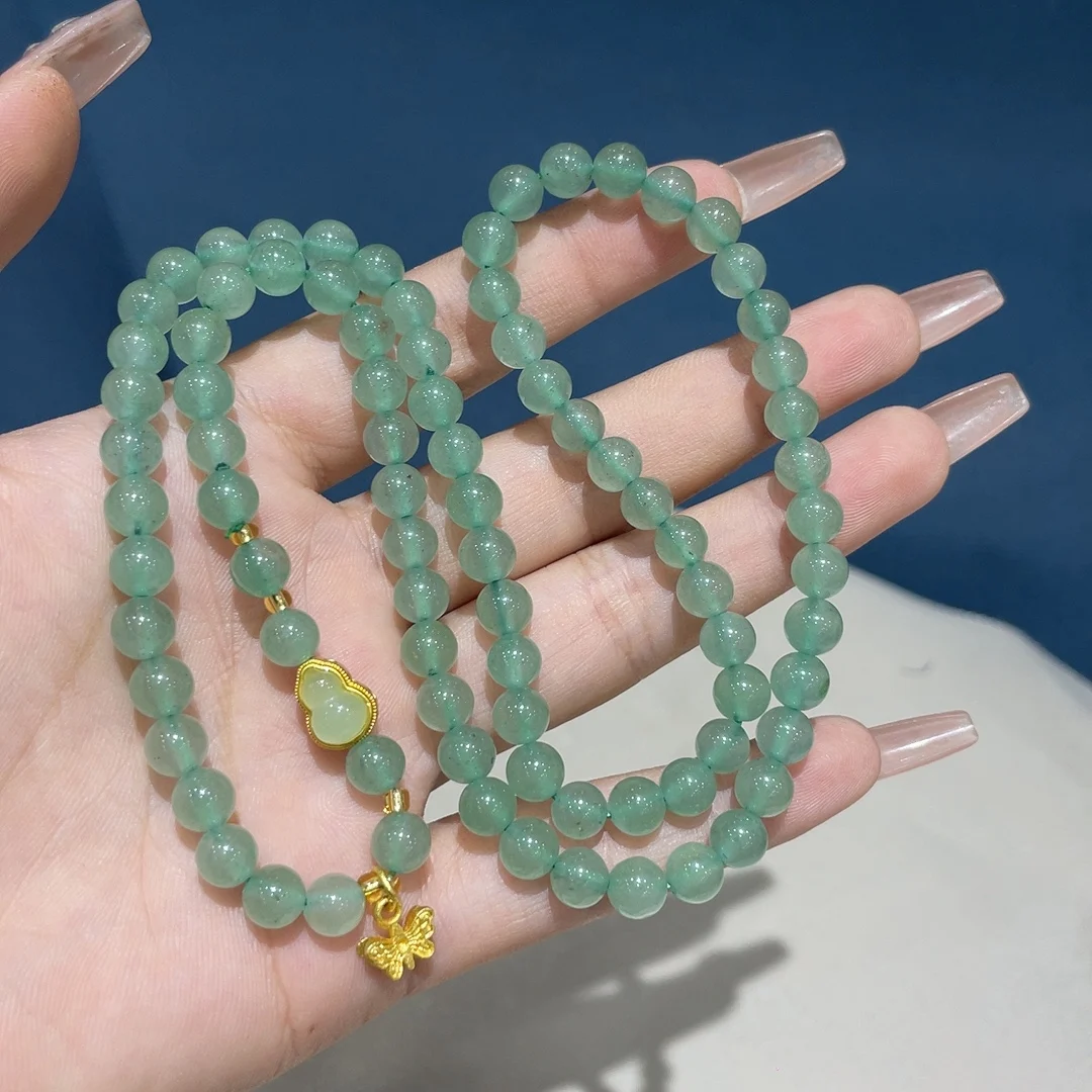 Wholesale dongling jade gourd multi-circle bracele