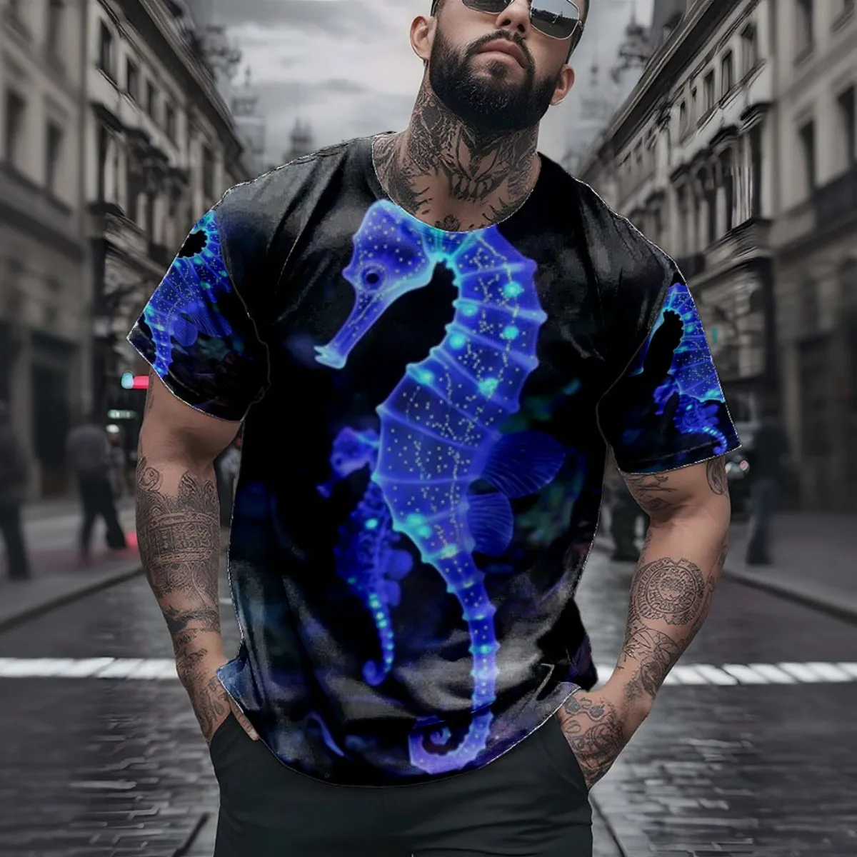 Blue Seahorse New A… - image