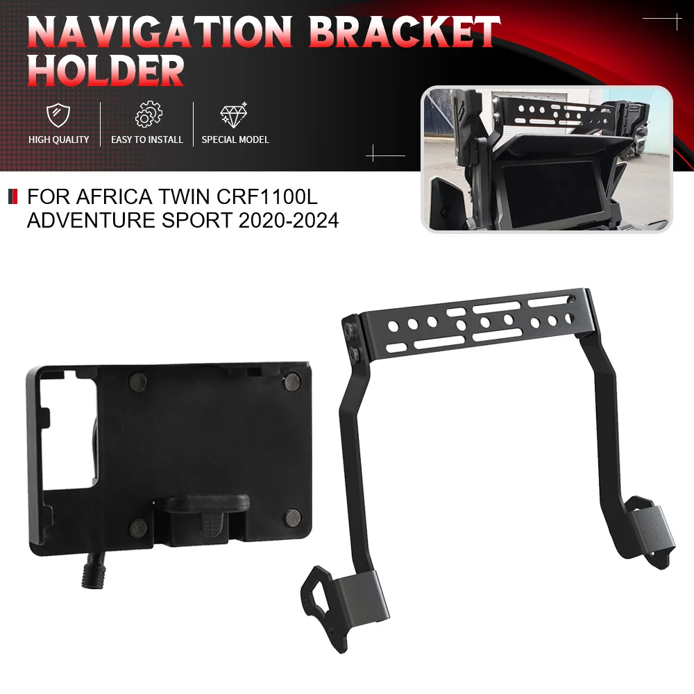 

For Honda Africa Twin CRF1100L Adventure Sport 2020-2024 CRF 1100L ADV Motorcycle Stand Holder Phone GPS Navigaton Plate Bracket