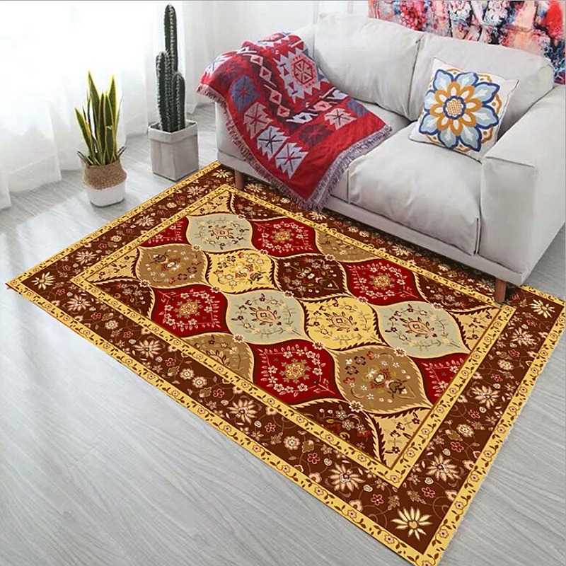 

Persian Pattern Carpet Living Room Bedroom Coffee Table Mat Room Bed Covered Carpets for Living Room Mainland China Door Mat