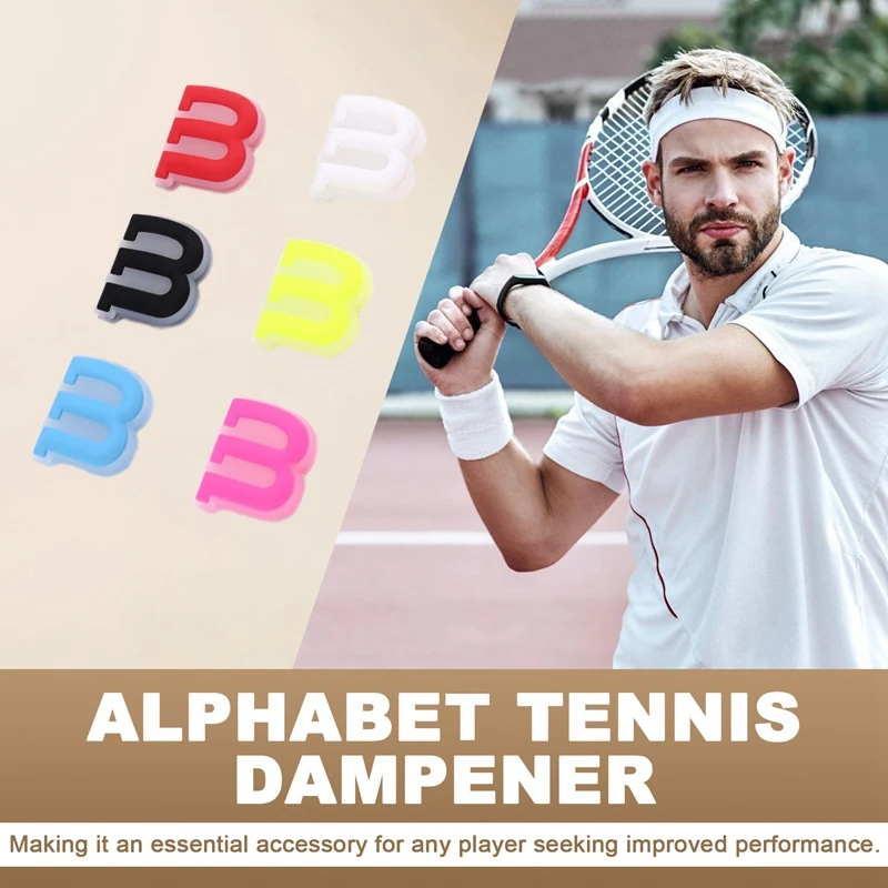 Alfabet Tennis Demper Siliconen Tennisracket Demper Tennisracket Demper Tennisracket Accessoires