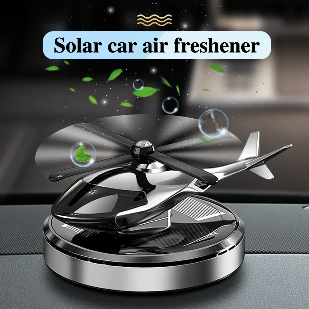 Helicopter Propeller Solar Car Air Freshener Original Perfume Diffuser Interior Accessory Decor Fragrance Supplies