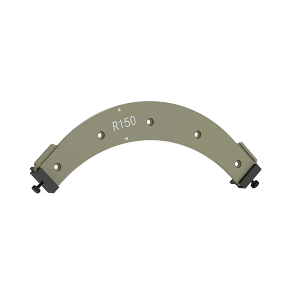 Gray Plastic Woodworking Round Formold To Gauge Template For Versatile Cutting And Chamfer Positioning In Carpentr