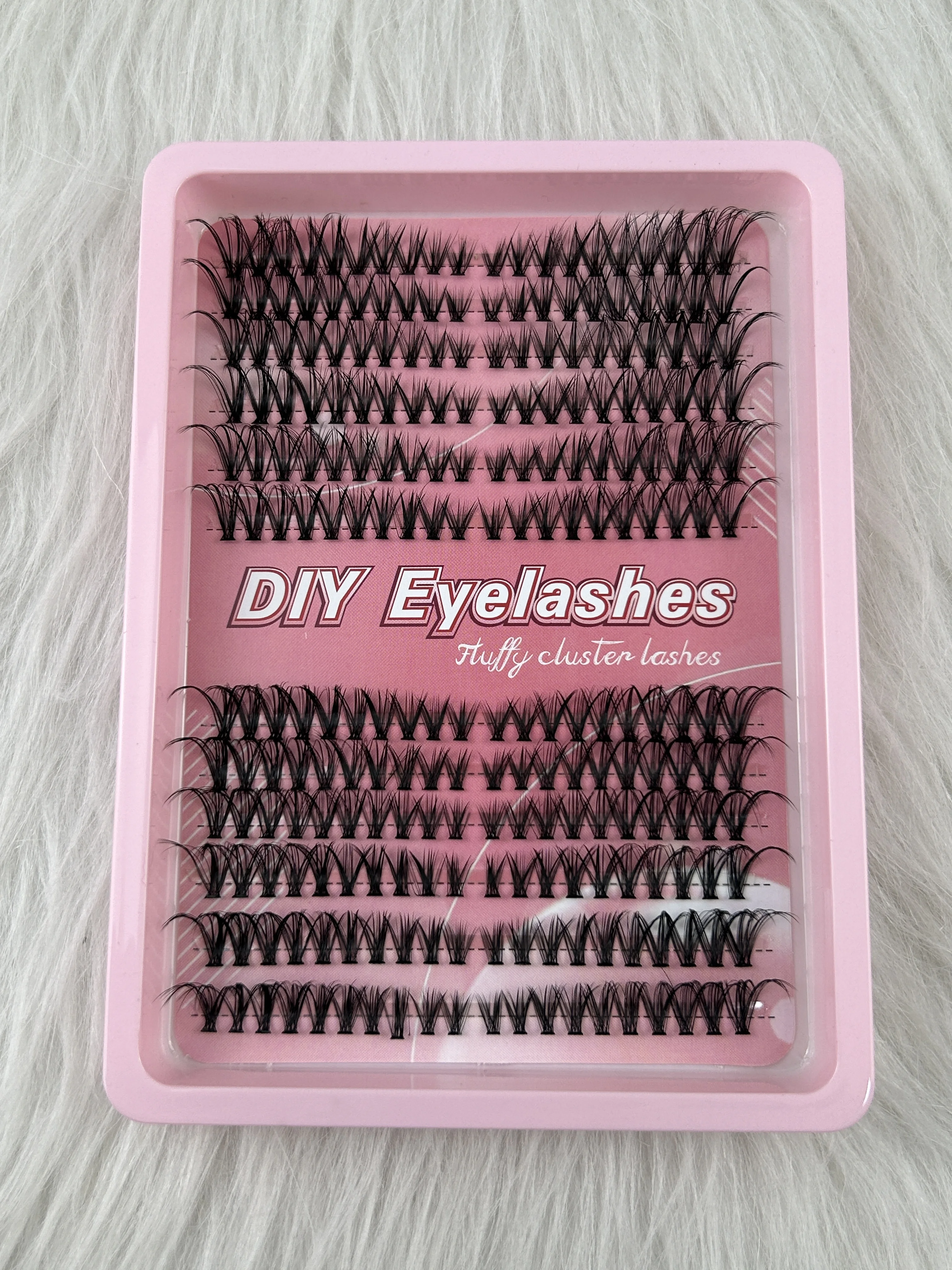 Kit de extensión de pestañas esponjosas 30P/40P/50P/60P/80P/100P, kit de extensión de pestañas gruesas, maquillaje para principiantes de 10-16mm