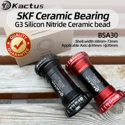 KACTUS BSA30 Bottom Bracket SKF Ceramic Bearing 30mm Central Movement Fit for SRAM Rival 22/ Force22/ S900/ S952/ BB30 Crankset