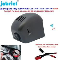 Câmera do carro DVR Plug and Play, Câmera do carro Wifi, 1080P Dash Cam, Gravador de vídeo, Audi A1, A3, A4, A5, A6, A7, A8, Q3, Q5, Q7, TT, 2004-2023