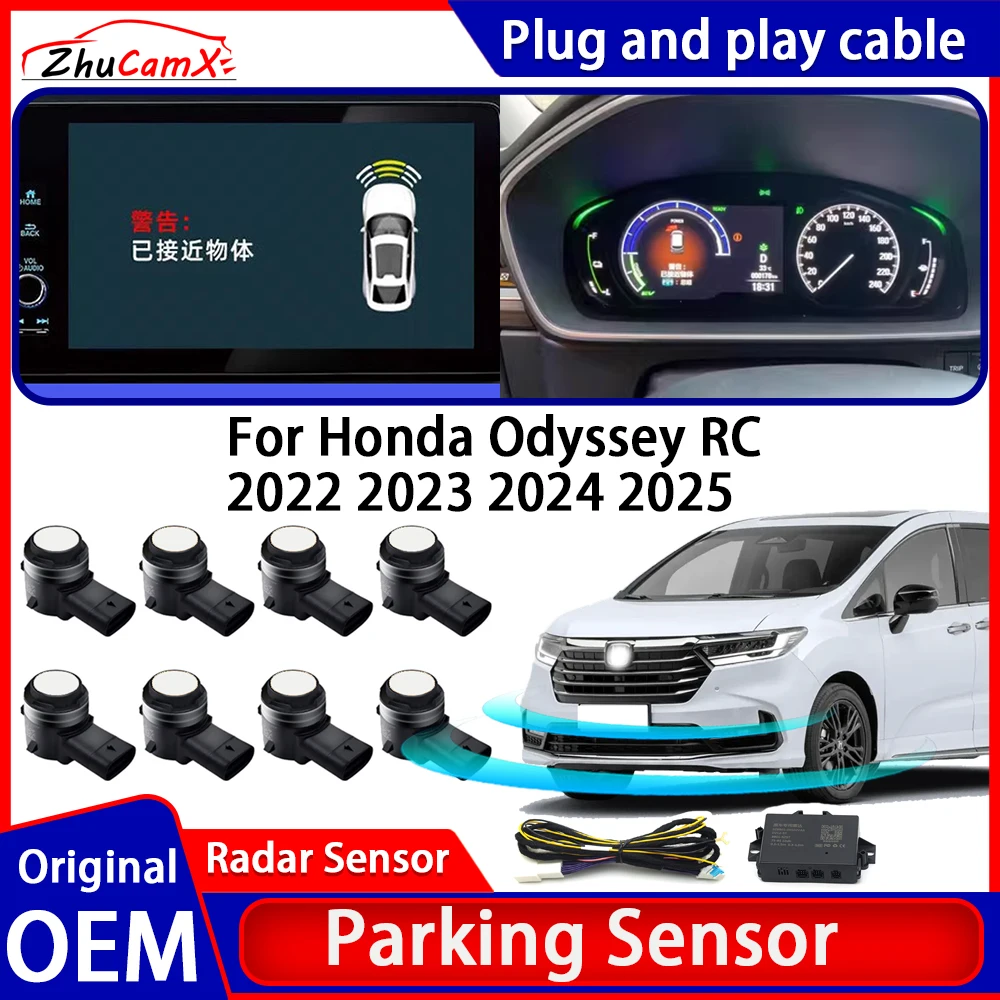 

ZhuCamX OEM Car Parking Sensor Kit Buzzer Alarm Reverse Radar Detector System For Honda Odyssey RC 2022 2023 2024 2025