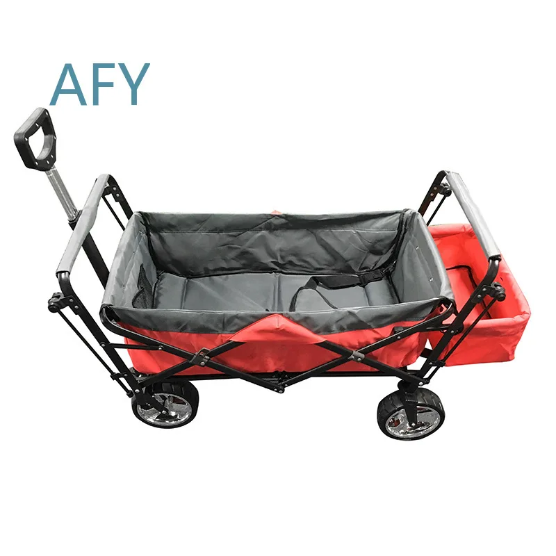 Foldable Fabric Cargo Cart for Camping Fishing Barbecue Beach Shopping Picnic Outdoor Storage Portable Utility Trailer with