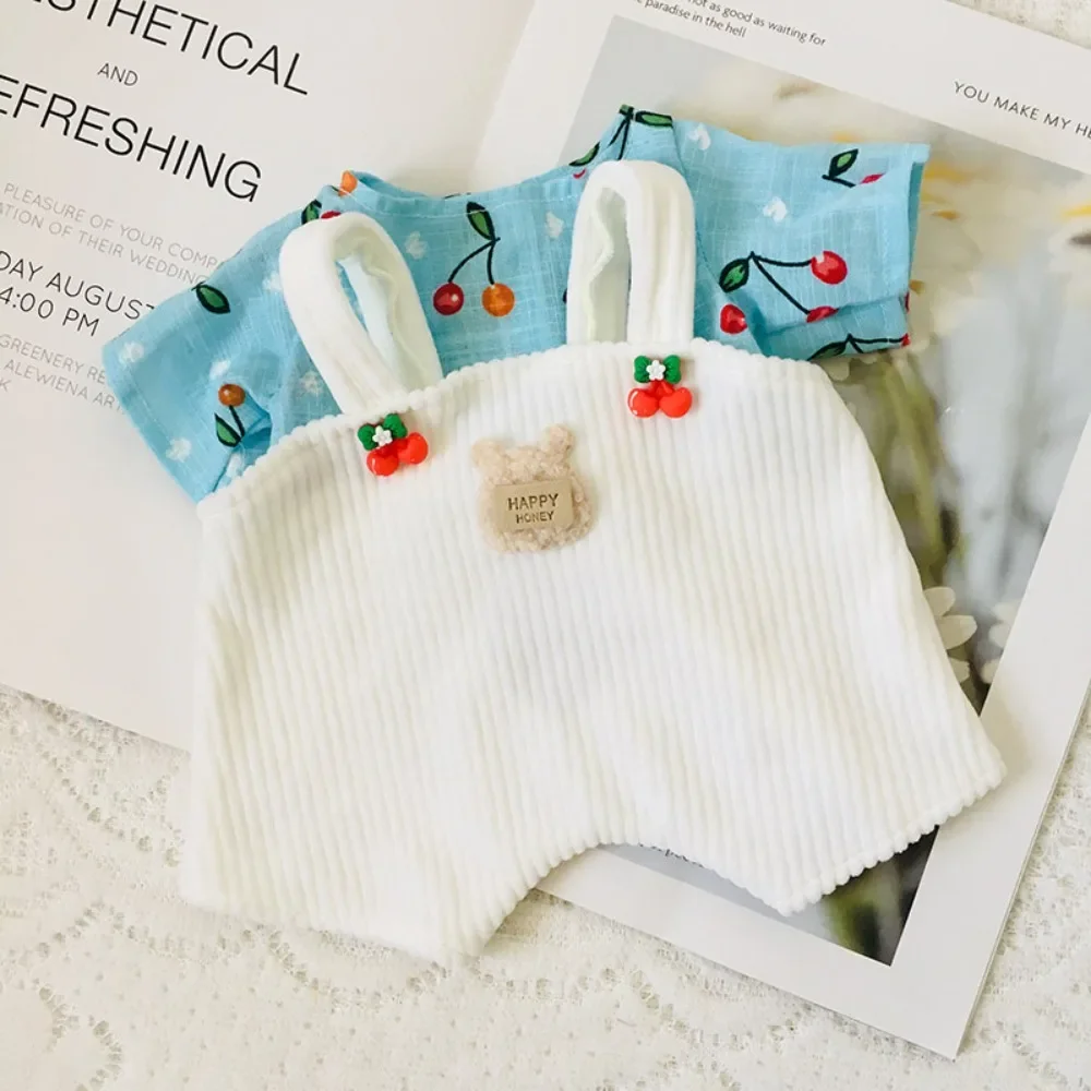 귀여운 구름 양 인형 옷 Lina Bear 티셔츠 30CM 공동 곰 인형 변경 옷 공동 인형에 대한 수제 DIY