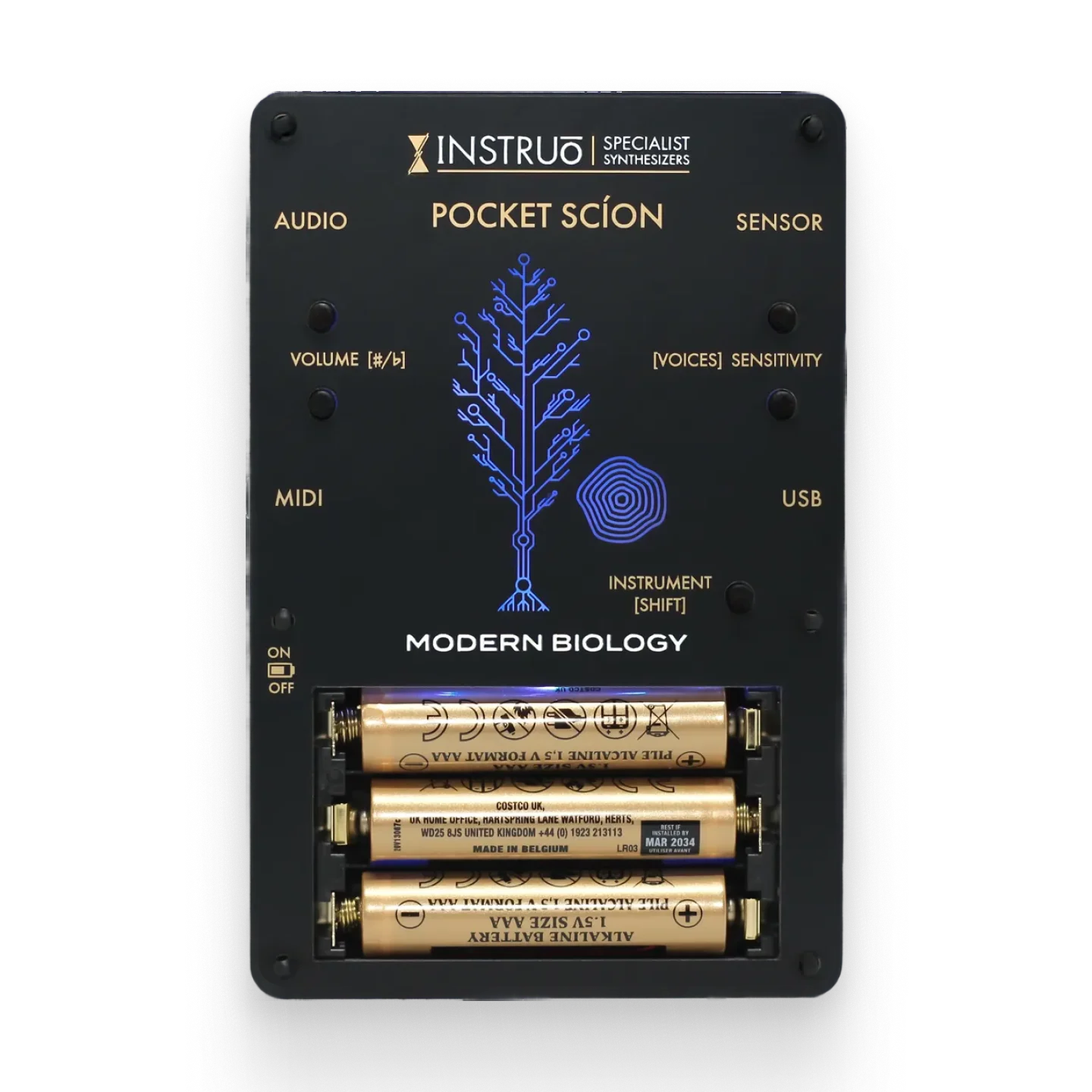 Instruo Pocket Scion Handheld Instrument, Bioelectric Signal to Music, Ambient Music Generation