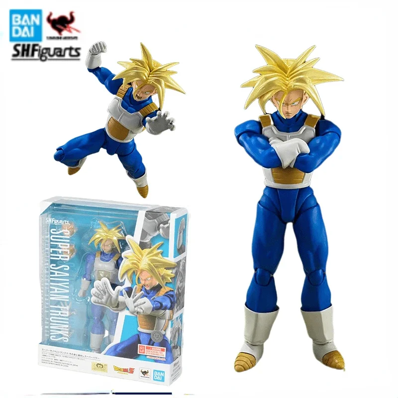 

Bandai Original Genuine S.H.Figuarts Dragon Ball Super SUPER SAIYAN TRUNKS Anime Action Figure Model Toys Gifts Collectible