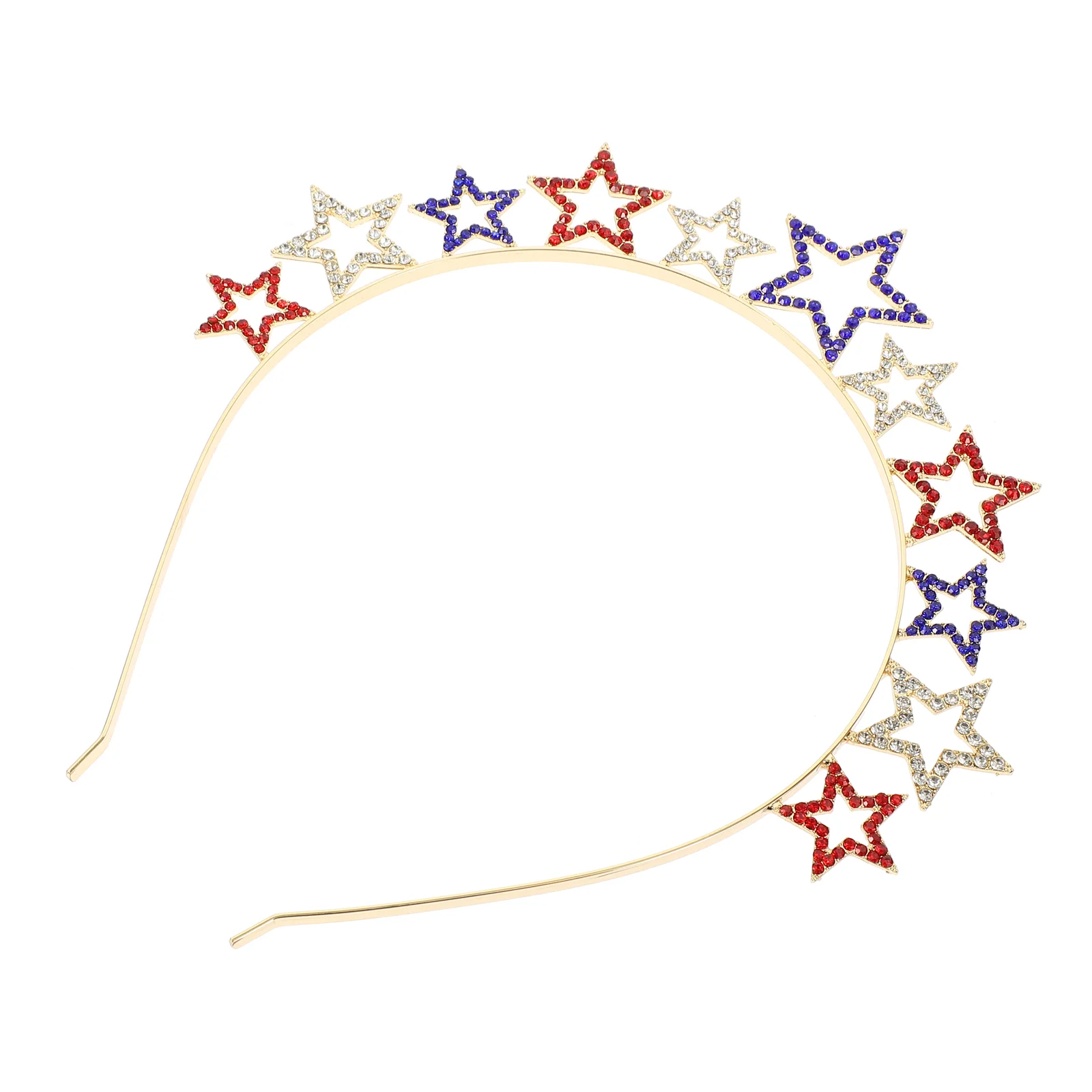 

Alloy 5 Independence Day Headband Lightweight Party Hair Accessories Delicate Hoop Band for Festivals