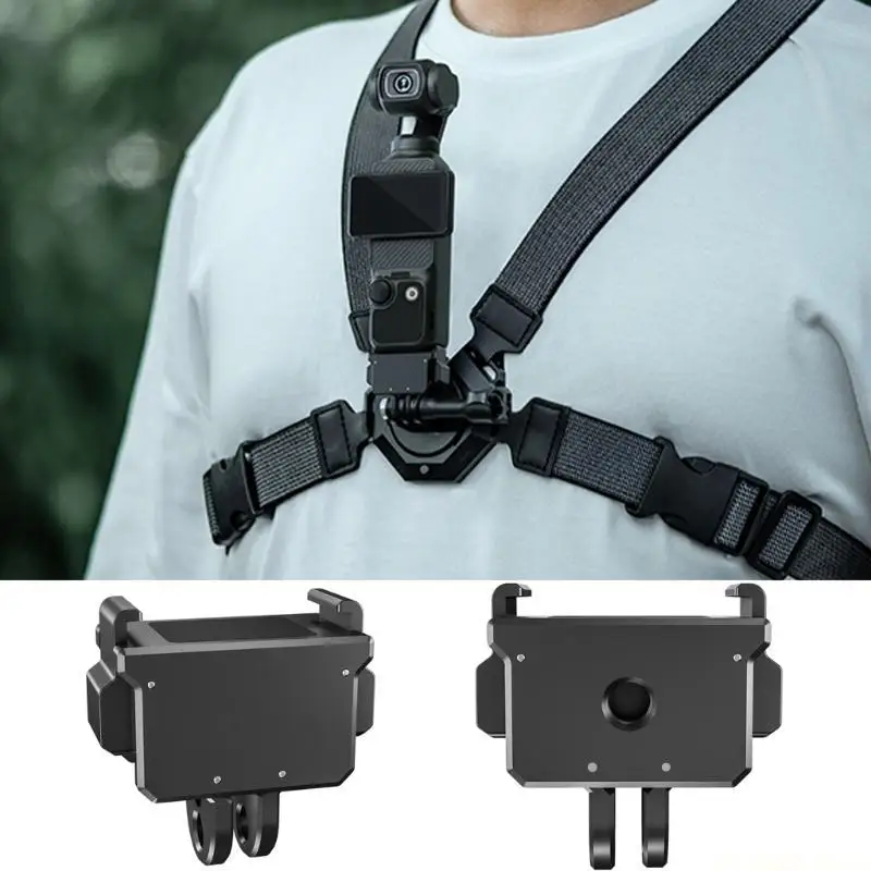 

E56B Durability Action Quick Release Mount for Pocket 3 Camera With Aluminum Alloy Buckle for Enhanced Stability